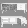 TEXAS TV CABINET (WHITE)